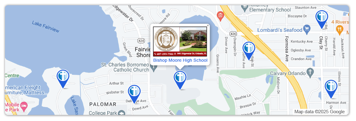 Map with pin locations